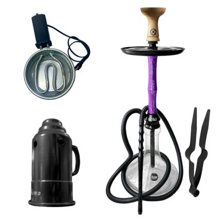 KIT NARGUILE ALFARID STORM ROXO (P)