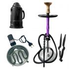 KIT NARGUILE ALFARID STORM ROXO (M)